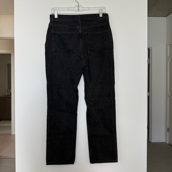 Reformation Jeans Abby High Rise Straight Jeans in Black Size 28 - Picture 4 of 4